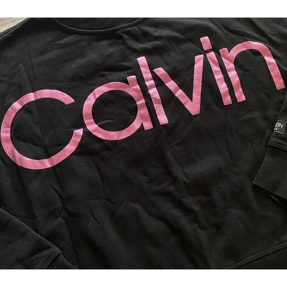 Calvin Klein Performance Women’s Size Small Black/Pink Crew Neck Pullover - Picture 3 of 5